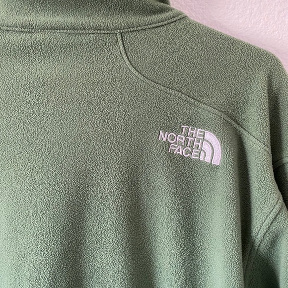The North Face Green Fleece Zip Up Jacket - Picture 8 of 12